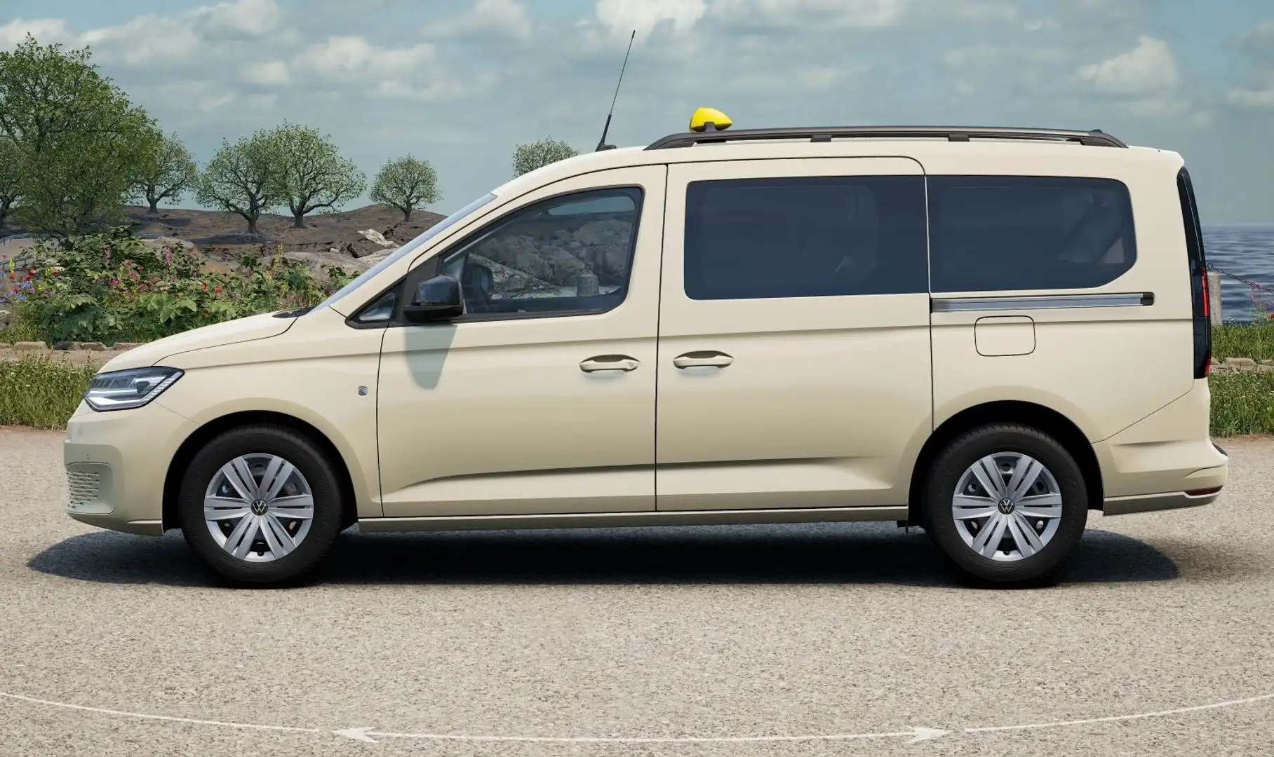 Volkswagen Caddy Maxi 2.0 TDI DSG Taxi 7-Sitzer LED VIRTUAL KAMERA Beige - 2