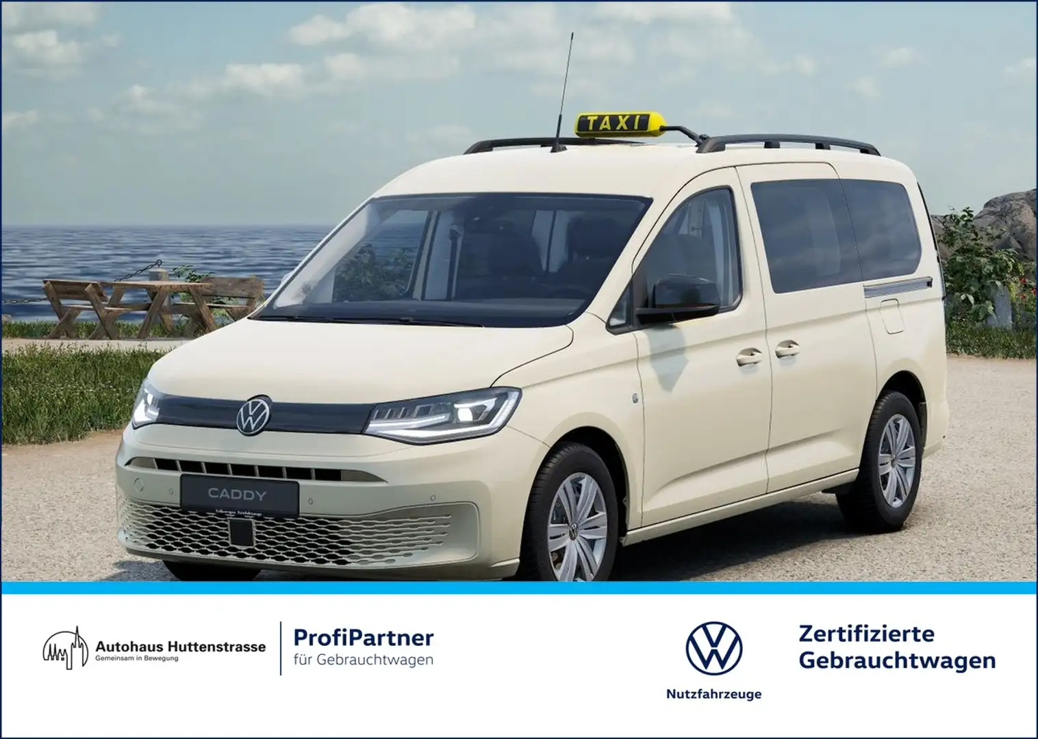 Volkswagen Caddy Maxi 2.0 TDI DSG Taxi 7-Sitzer LED VIRTUAL KAMERA Beige - 1