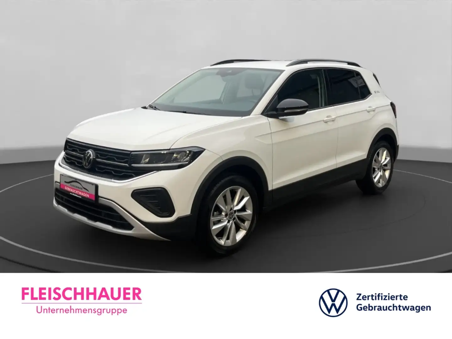 Volkswagen T-Cross 1.0 TSI Life GOAL Navi Sitzhz LED App-Connect Weiß - 1
