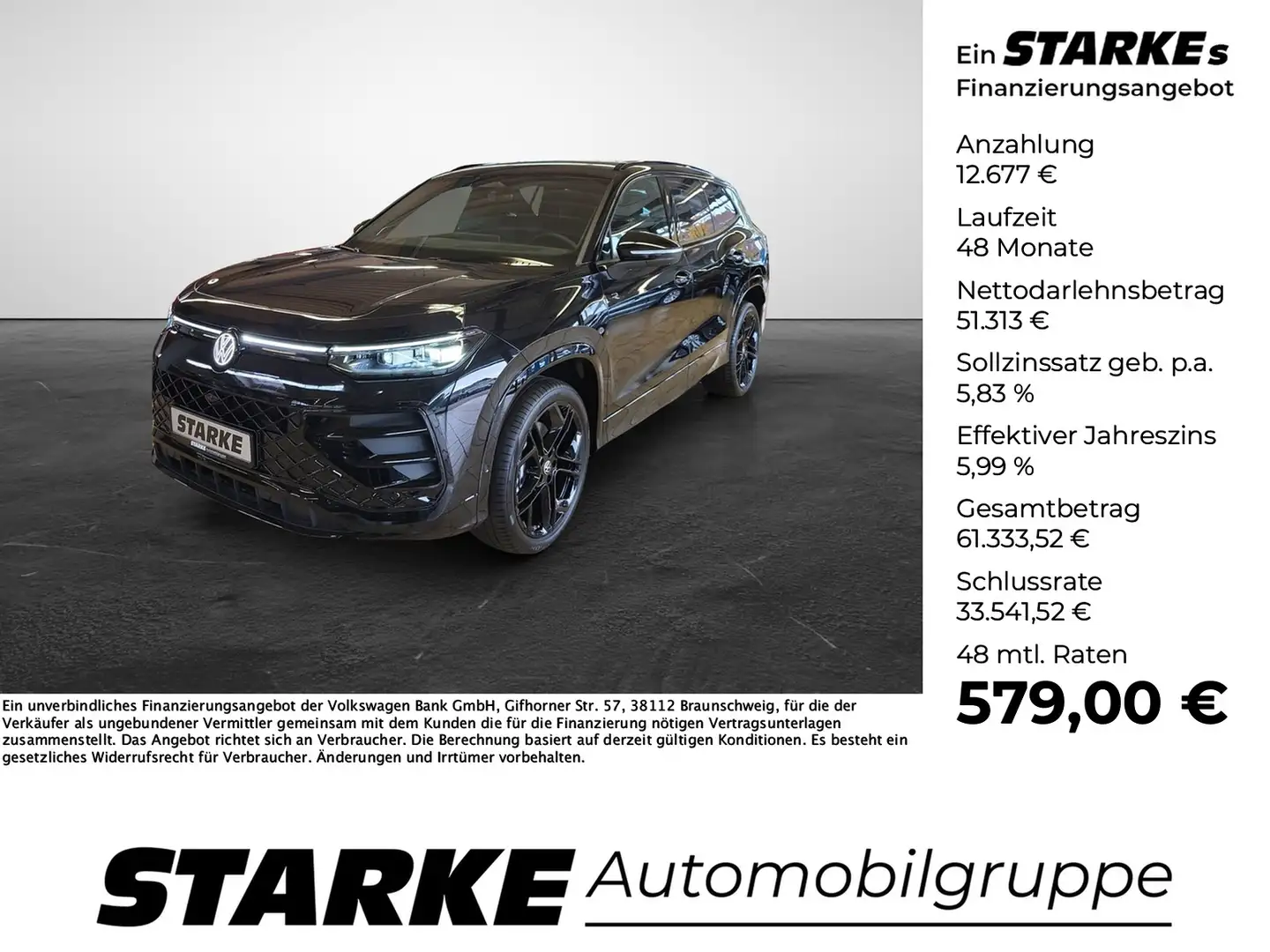 Volkswagen Tayron 2.0 TDI DSG 4MOTION R-Line Noir - 1