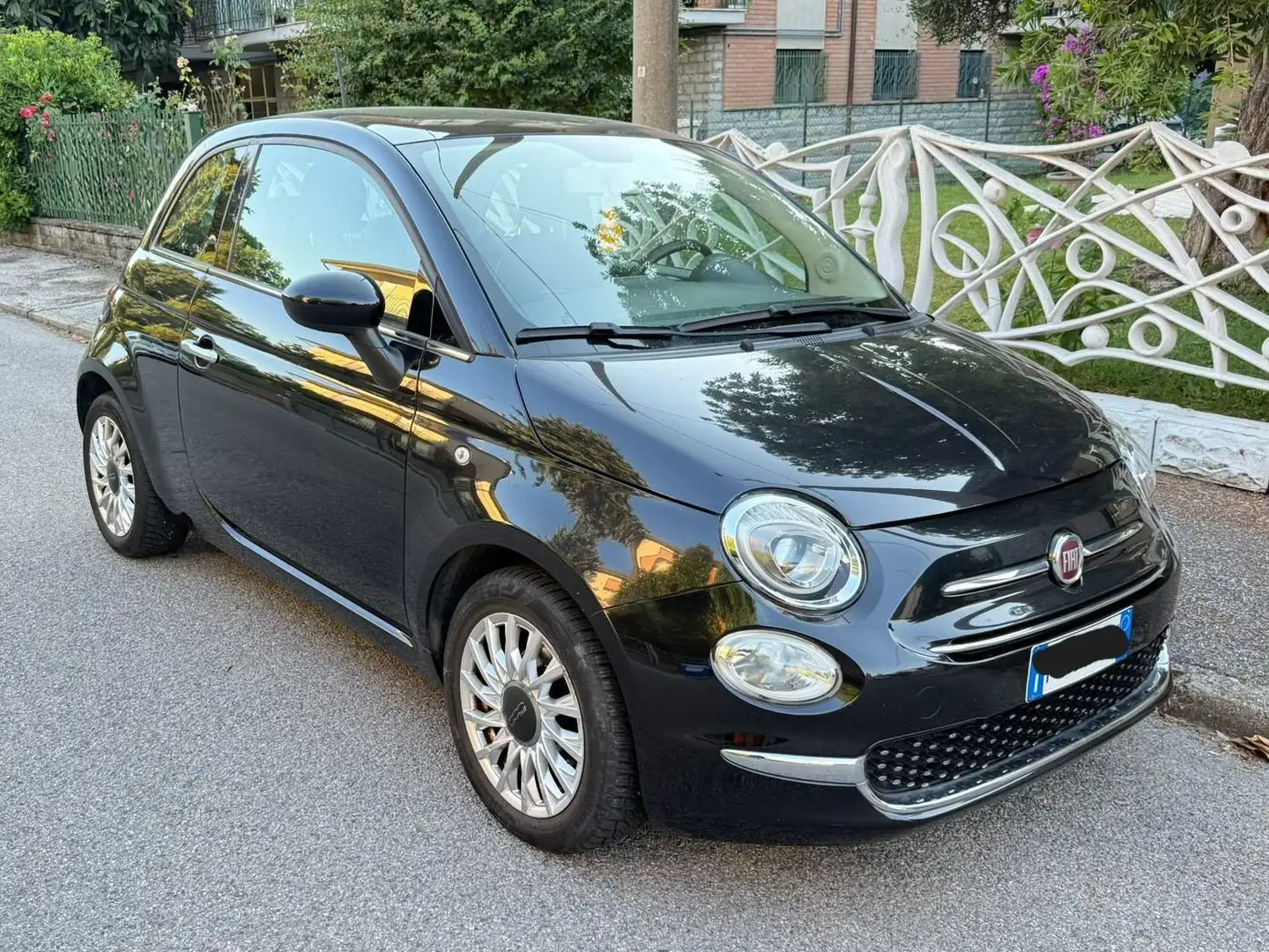 Fiat 500 500 III 2015 1.2 Lounge 69cv Nero - 1