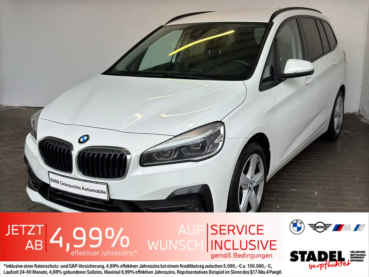 BMW 220 dA Gran Tourer Navi.LED.AHK.ParkAss.DriveAss Wit - 2