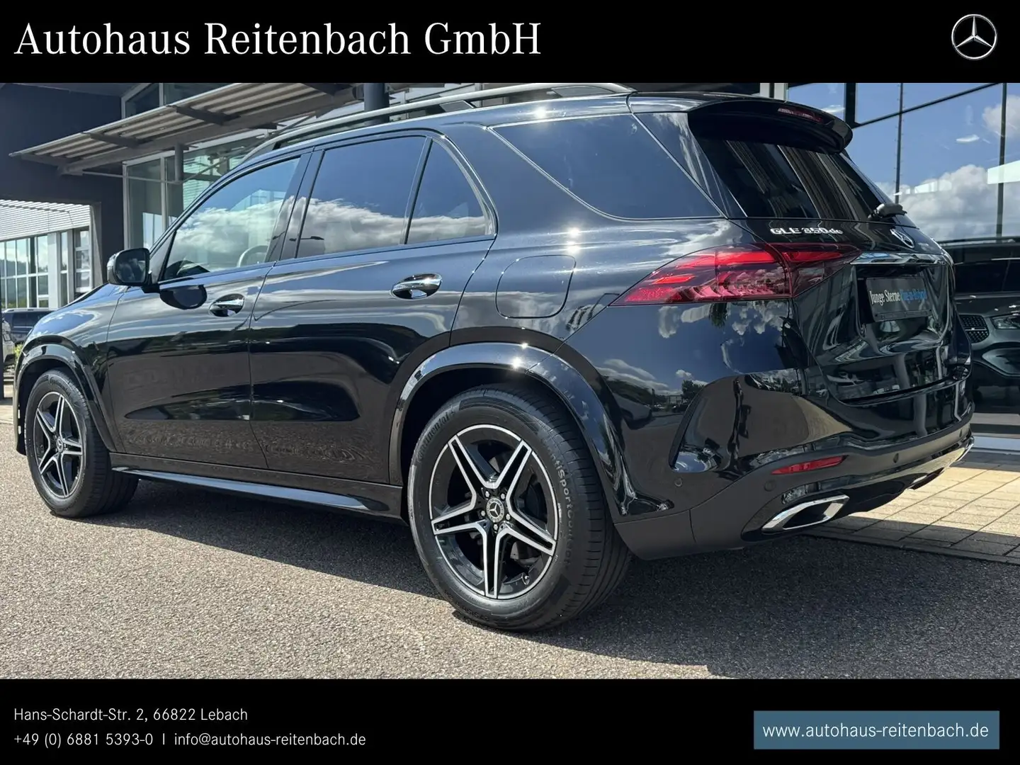 Mercedes-Benz GLE 350 GLE350de 4M AMG+PANO+DISTR AHK+NIGHT+BURMEST+HUD Zwart - 2