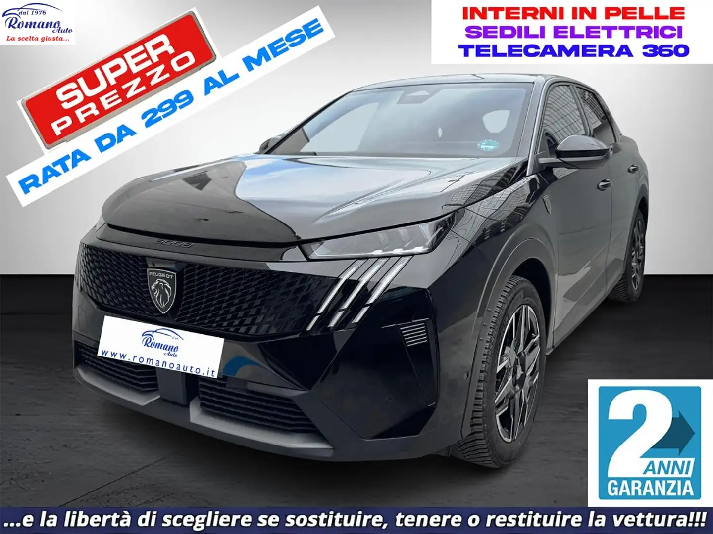Peugeot 3008 Hybrid 136 e-DCS6 GT EXCLUSIVE#PACK VISION!SEDILI Schwarz - 1
