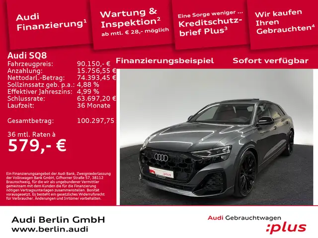 Audi SQ8 TFSI tiptr. 360°K MATRIX PANO HUD VIRTUAL