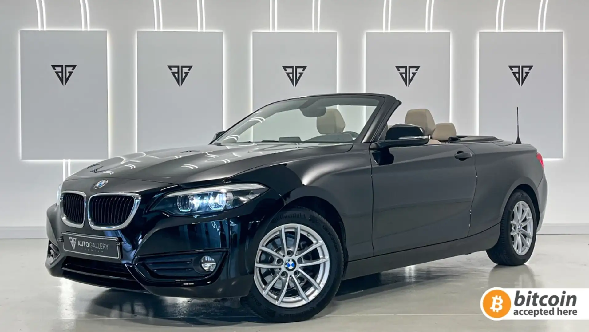 BMW 218 218i Cabrio Negro - 1