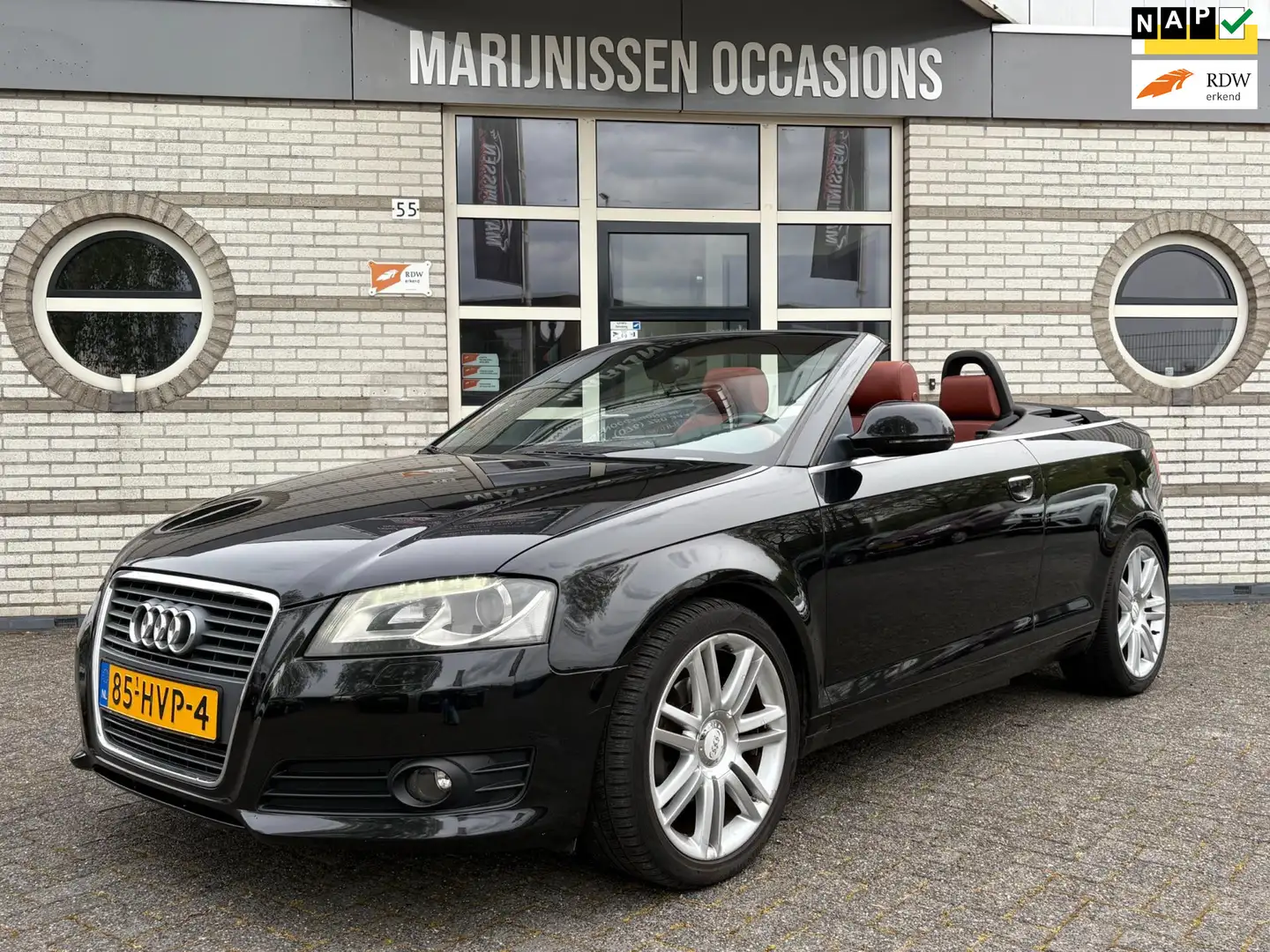 Audi A3 Cabriolet 1.8 TFSI Ambition Pro Line|LEDER,PDC,CRU Schwarz - 1