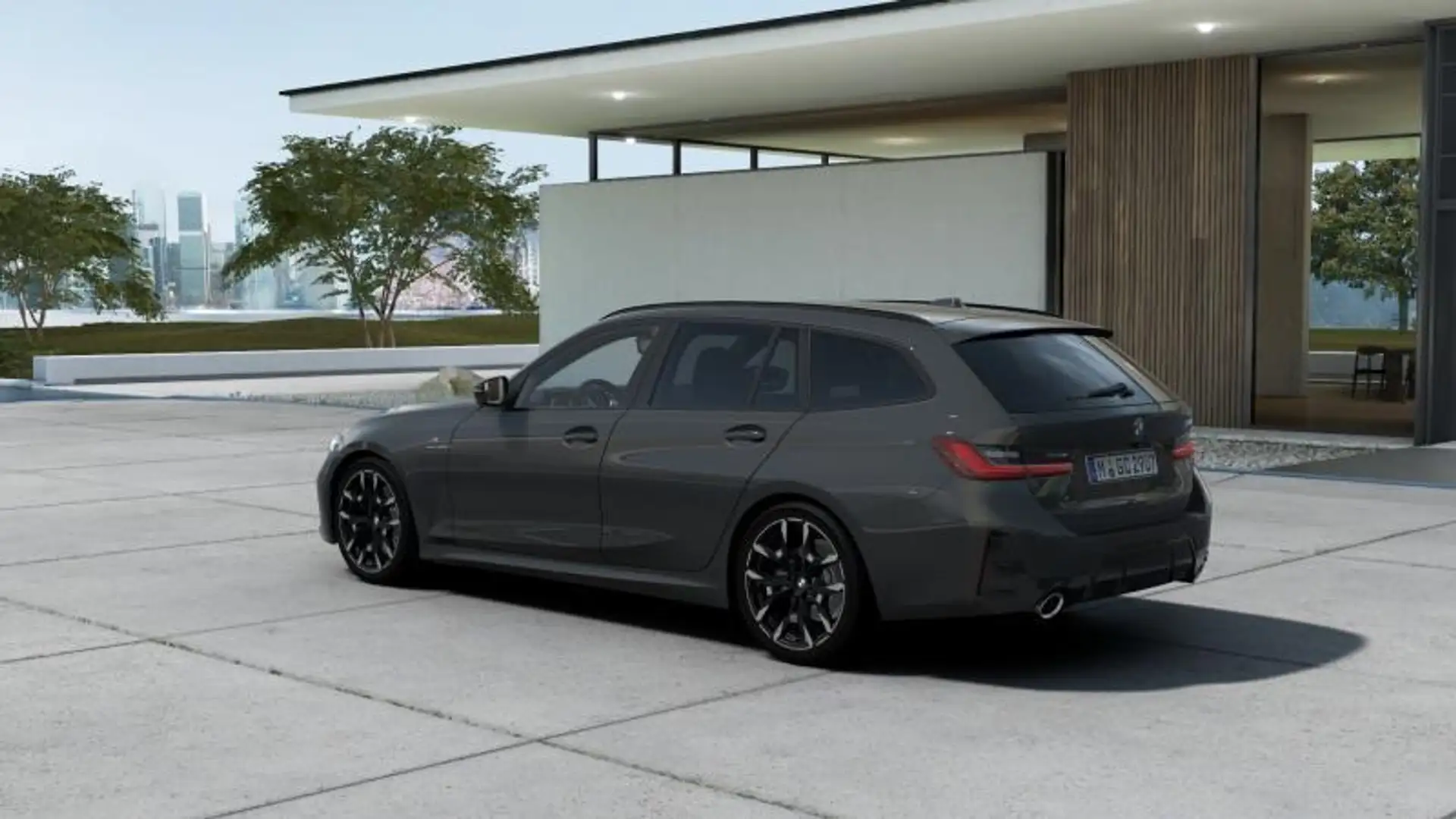 BMW 318 d Touring mhev 48V Msport auto Grigio - 2