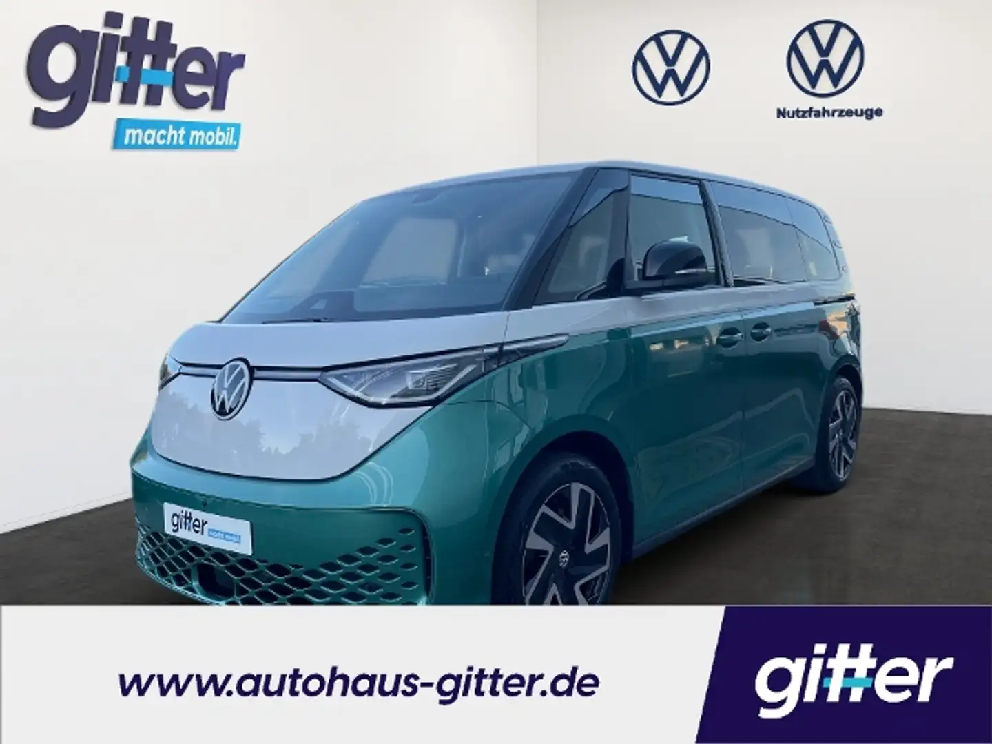 Volkswagen ID. Buzz PRO 77kWh KAMERA ACC KLIMA Zielony - 1