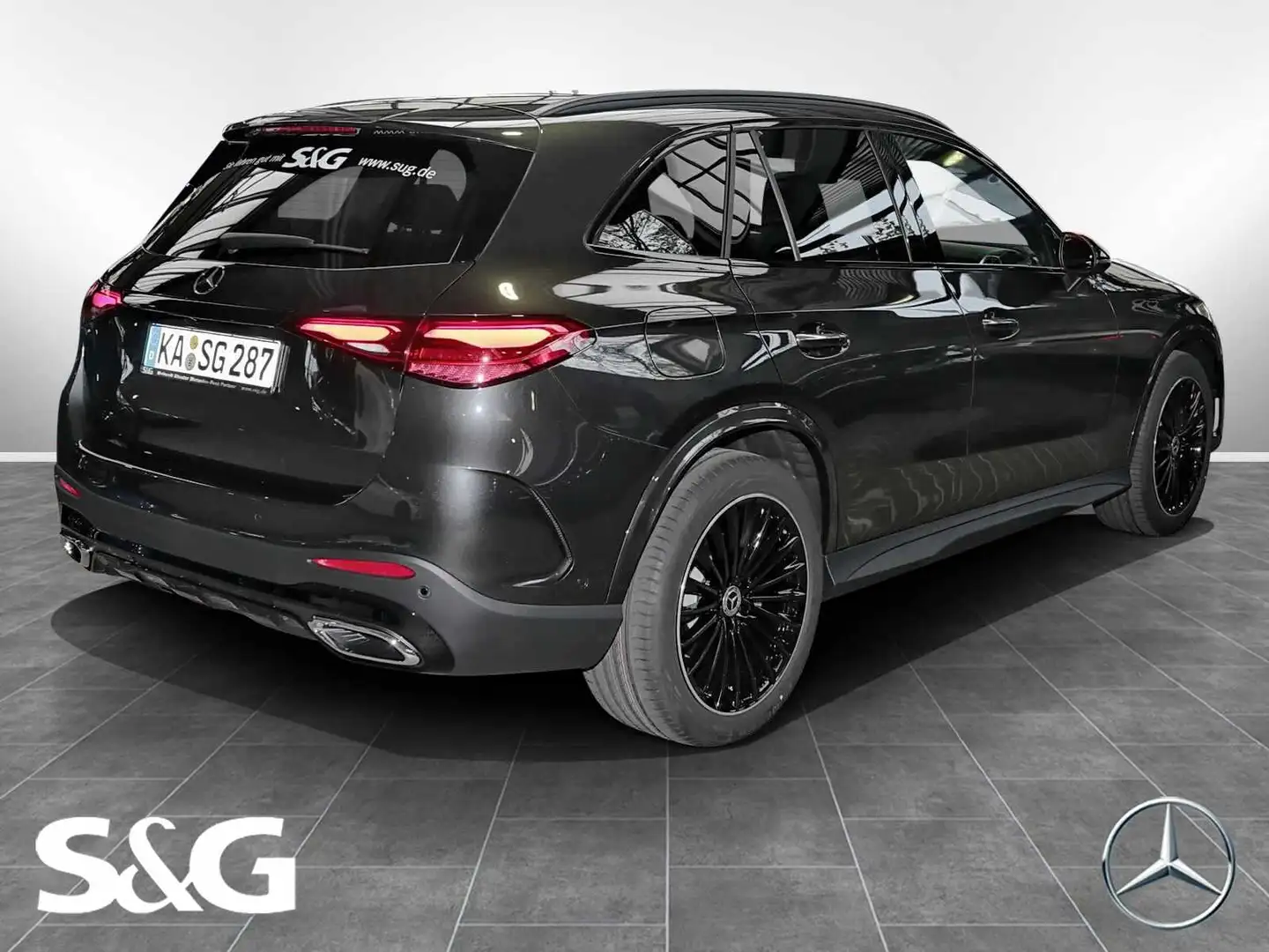 Mercedes-Benz GLC 300 d 4M AMG Night+MBUX+360+DIG-LED+AHK+Pano Grau - 2
