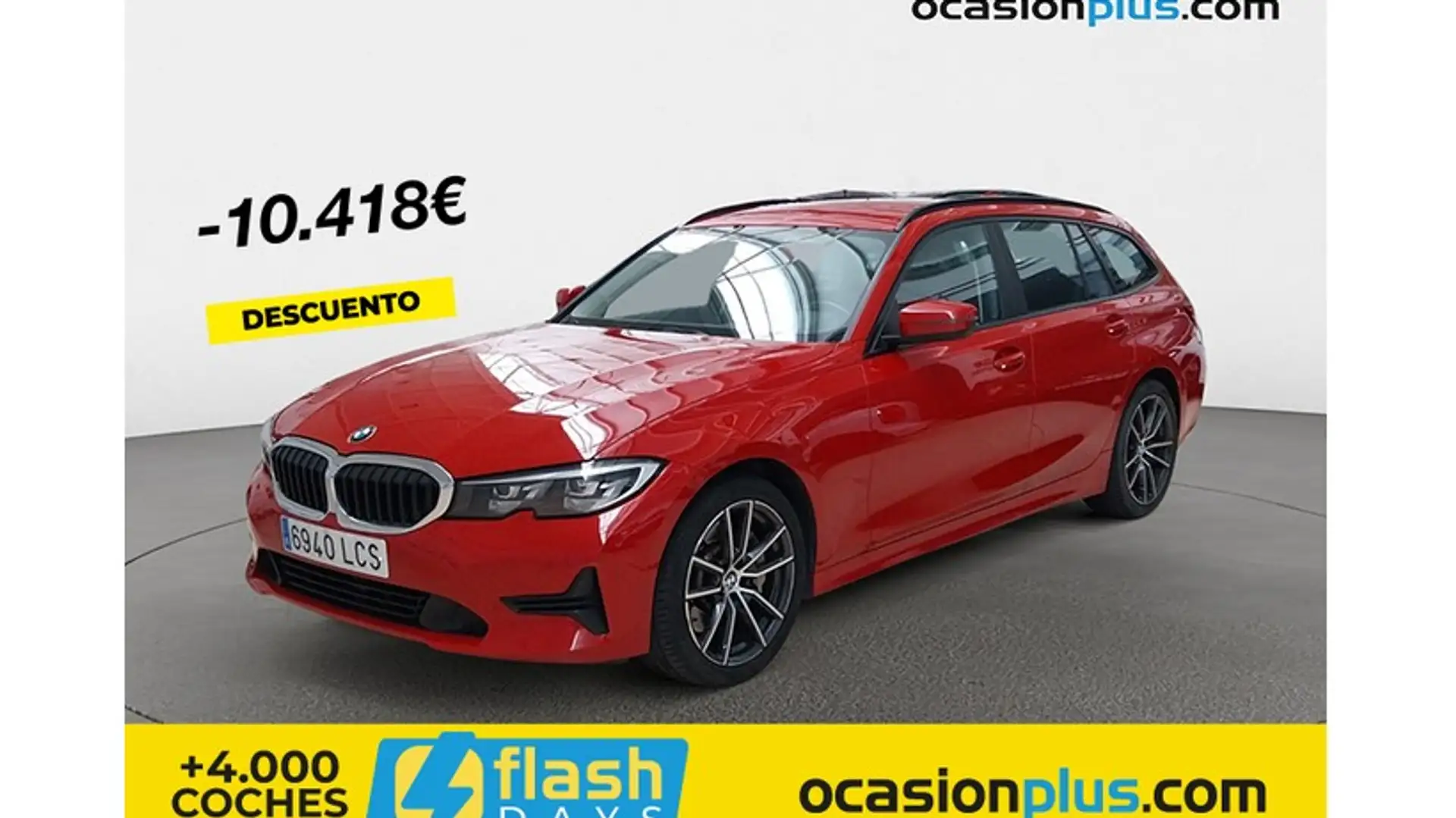 BMW 330 330dA xDrive Touring Rojo - 1