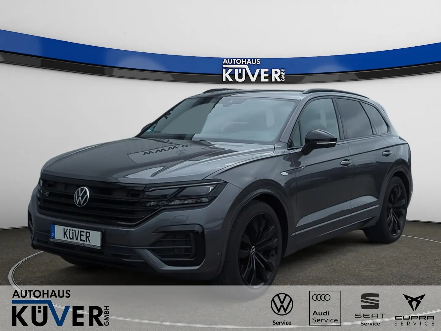 Volkswagen Touareg R-Line 3,0 TDI DSG 4M+Navi+AHK+Leder+ACC Серый - 1