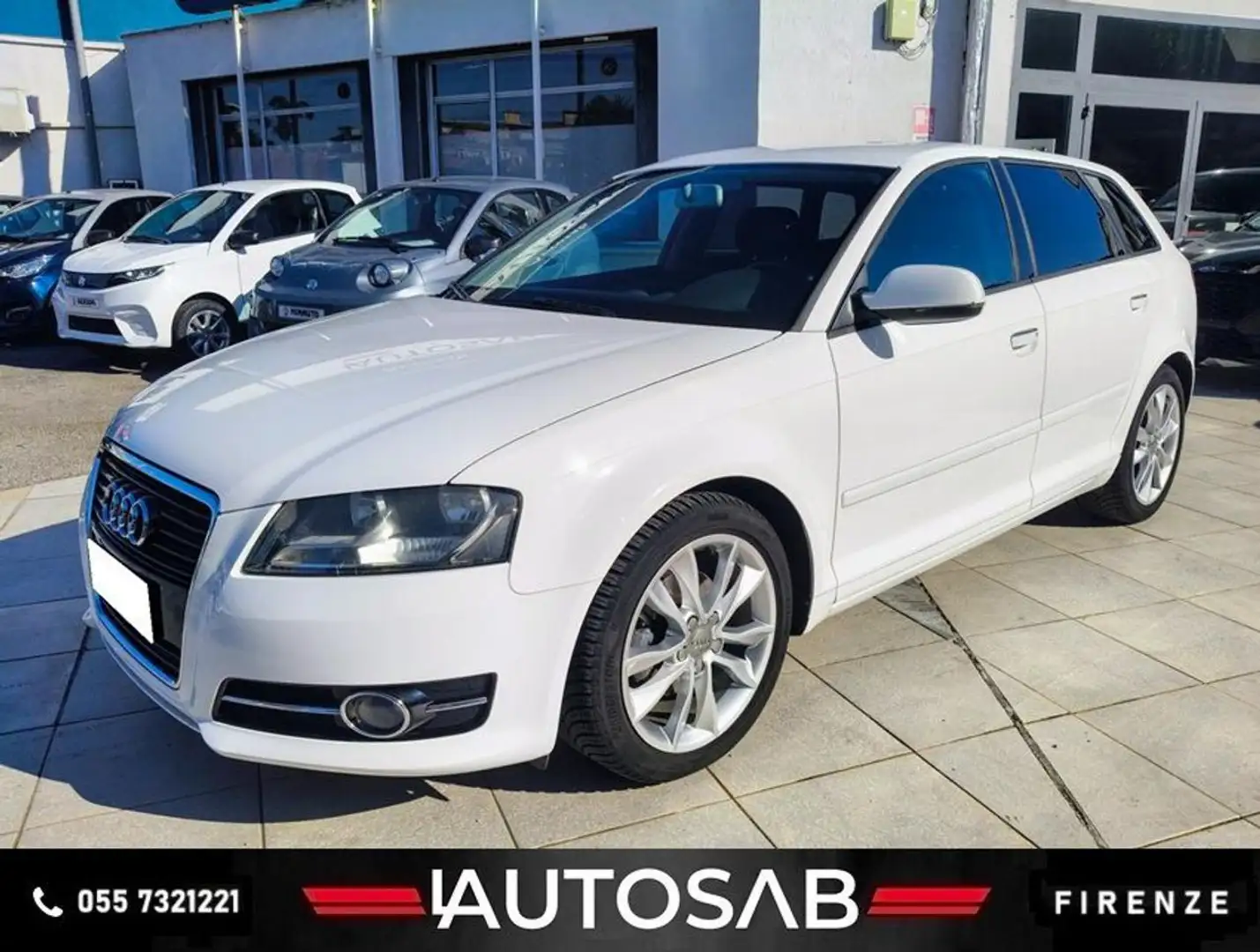 Audi A3 SPB 1.6 TDI 105 CV CR S tronic Navi  Neopatentati Weiß - 1