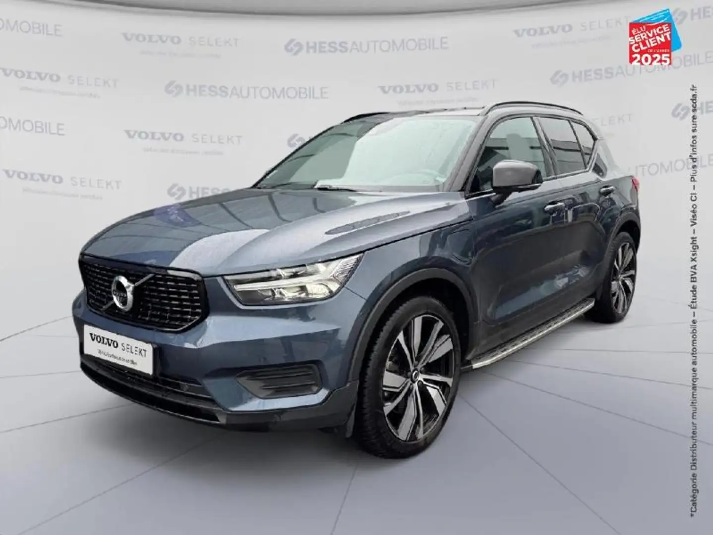 Volvo XC40 T5 Recharge 180 + 82ch R-Design DCT 7 Siege chauf Volant chauf Camera GPS Blau - 1