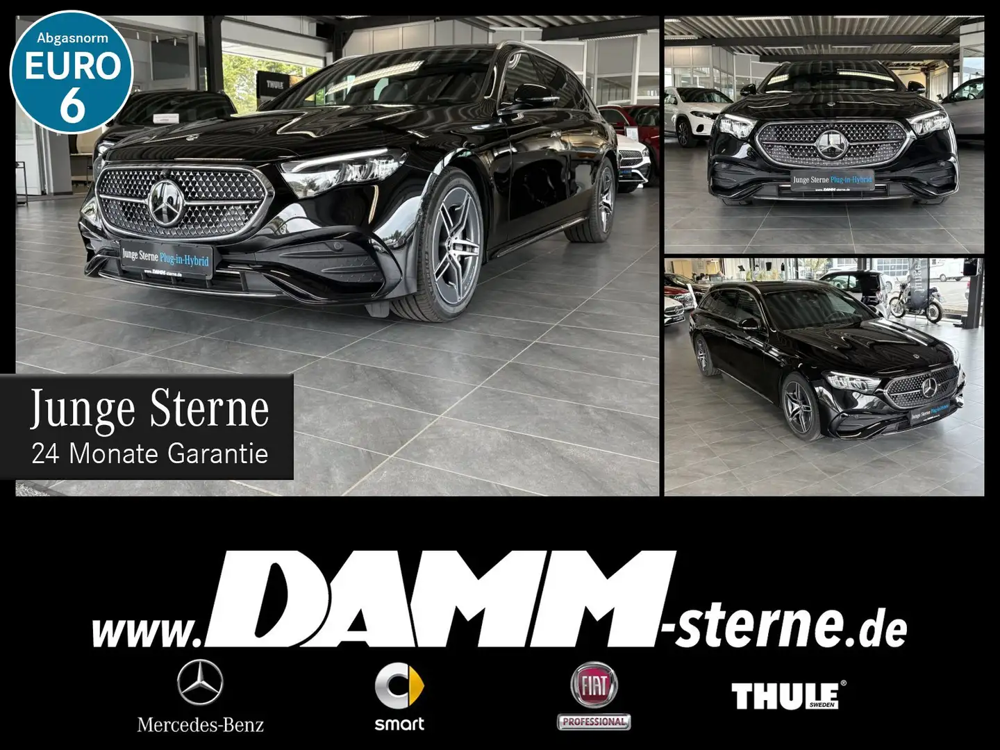 Mercedes-Benz E 300 E 300 de 4M AMG/Pano/AHK/ 360°/FAP+/CarPlay/ WDG Schwarz - 1