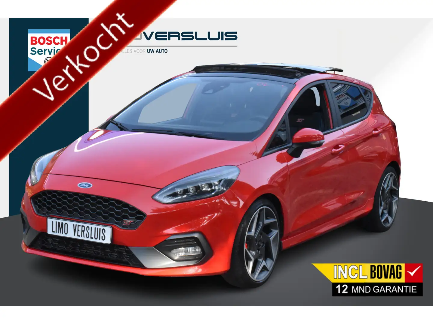Ford Fiesta 1.5 EcoBoost ST-3 Schuifdak | Recaro-Seats | Stoel Rot - 1