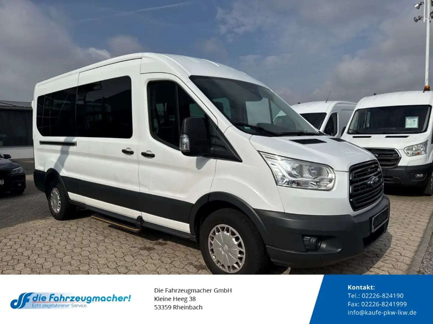 Ford Transit Kombi 350 L3 Trend 2.2 TDCi DPF *EXPORT Blanc - 1
