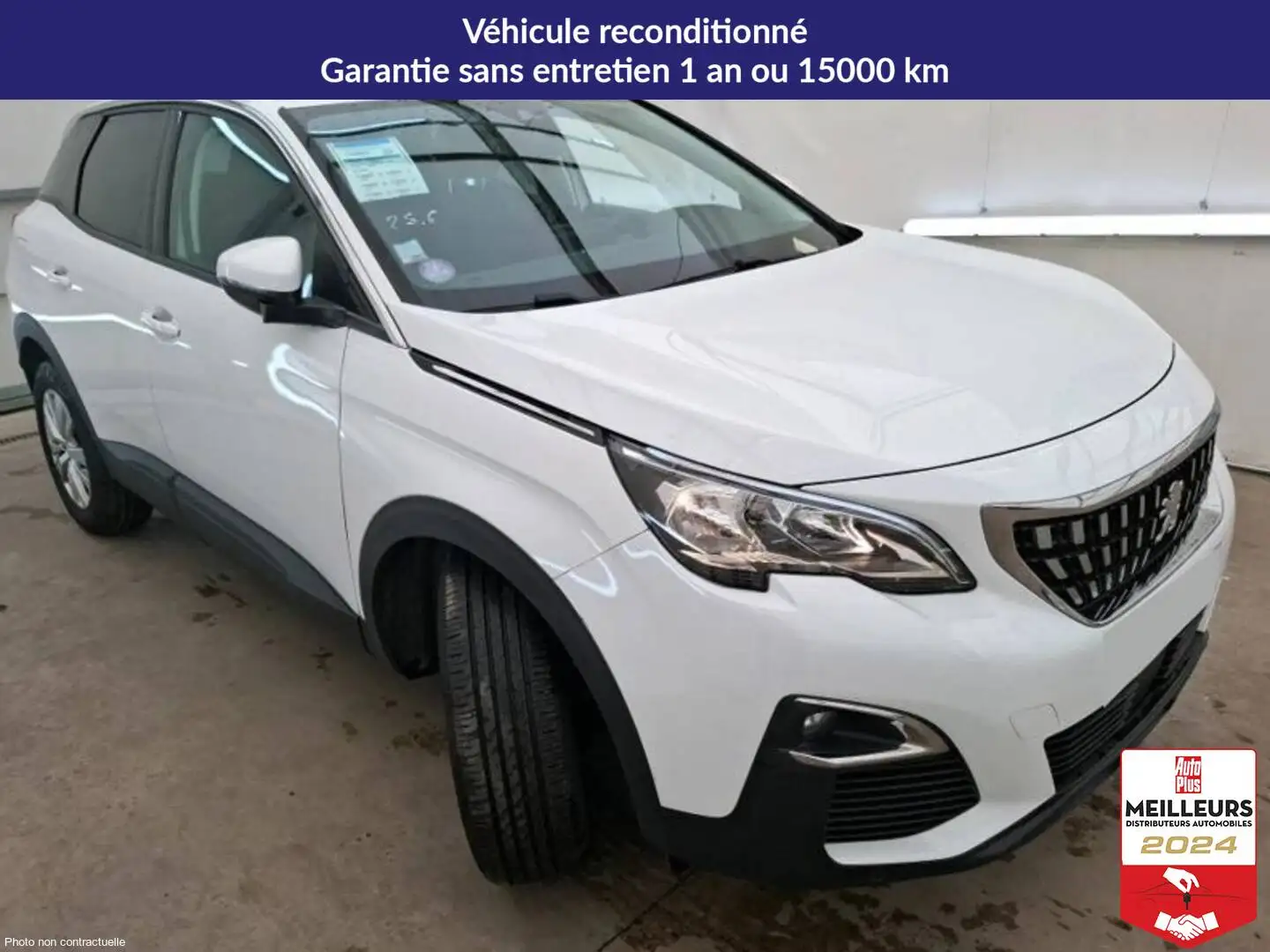 Peugeot 3008 Puretech 130 EAT8 Active +GPS +PDC AV Blanc - 2