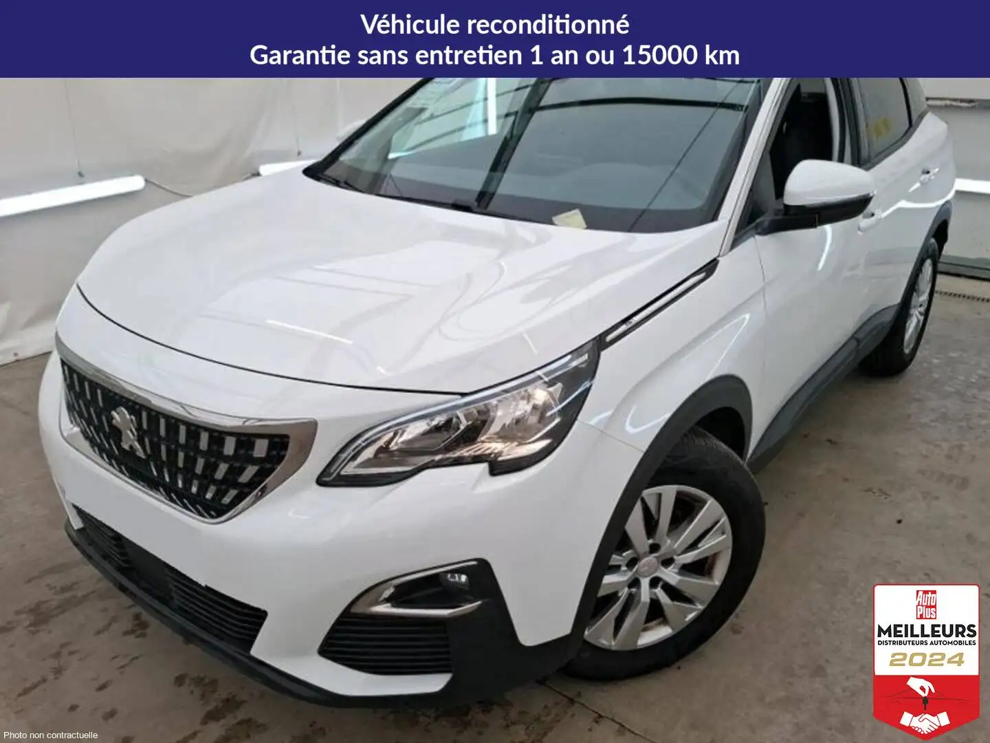 Peugeot 3008 Puretech 130 EAT8 Active +GPS +PDC AV Blanc - 1