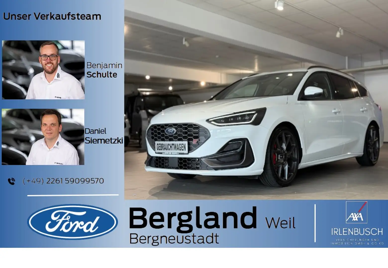 Ford Focus Turnier ST X 2,3 l EcoBoost 206 kW/280 PS Blanco - 1