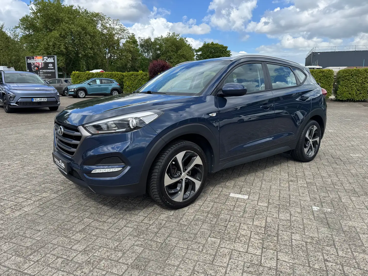 Hyundai TUCSON 1.6 T-GDI Go + 2WD | PDC | RFK | Klima | AHK Blau - 1