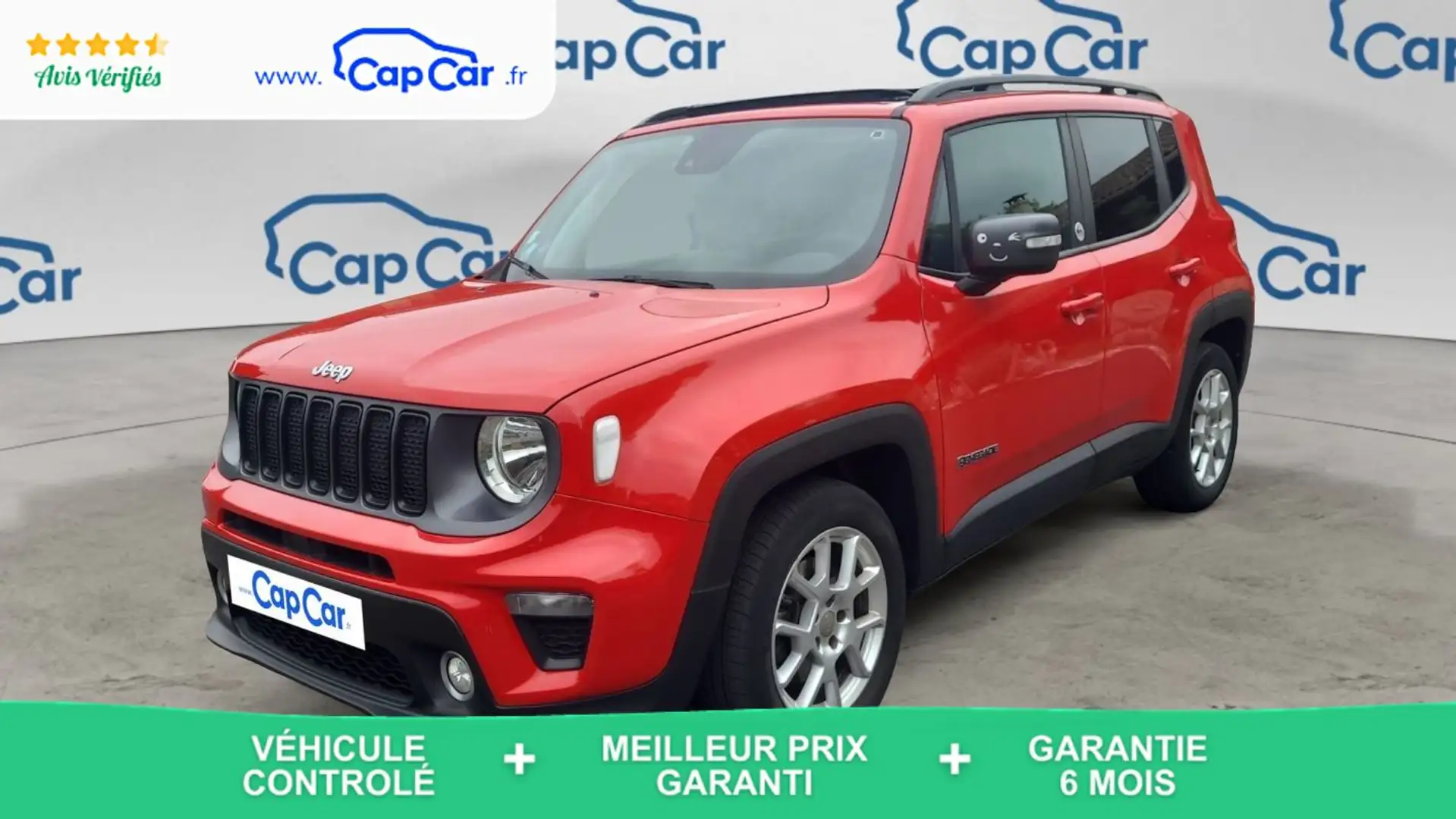 Jeep Renegade 1.3 GSE 150 2WD DCT6 Quicksilver Edition Rouge - 1
