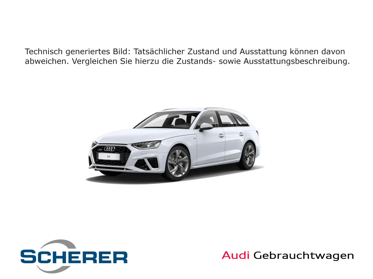Audi A4 S line 40 TDI quattro 150(204) kW(PS) S Weiß - 1