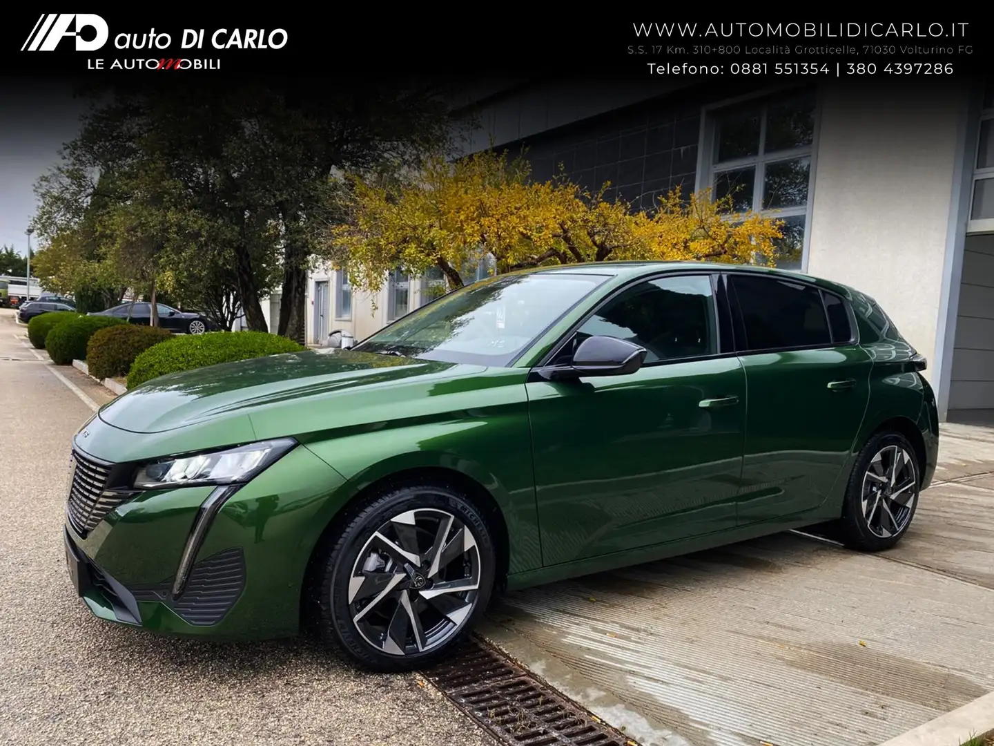 Peugeot 308 308 Hybrid 145 e-DCS6 Allure Verde - 1