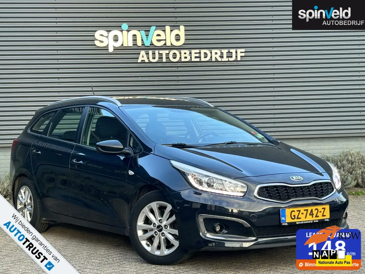 Kia Ceed SW / cee'd SW Sportswagon 1.6 GDI First Edition BJ'15 NAP NL NAV Zwart - 1