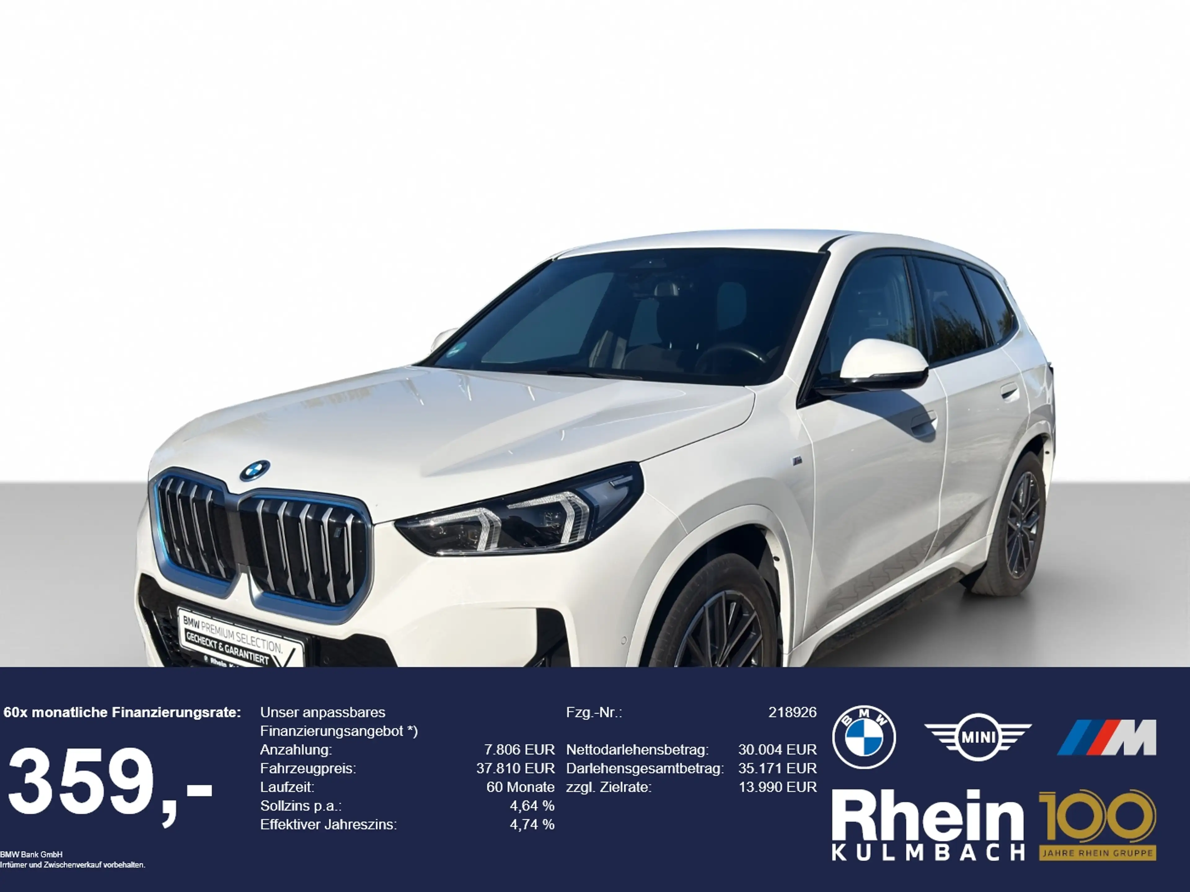 BMW iX1 xDrive30 M Sport Navi AdapLED ACC AHK ParkAs M Spo