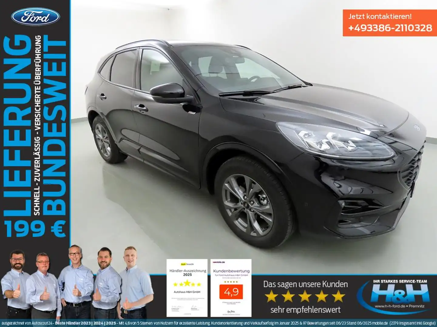 Ford Kuga 2.5 Plug-in-Hybrid ST-Line X iACC+AHK+Kam Noir - 1
