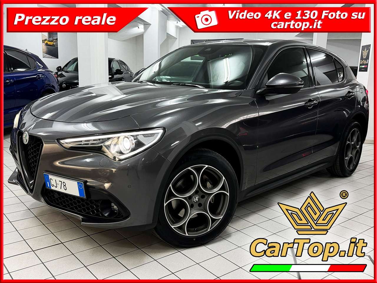 Alfa Romeo Stelvio 2.2 TD 190 CV SPRINT Q4 DISTRIBUZIONE ESEGUITA GOMME NUOVE COMPLETAMENTE TAGLIANDATA CON LIBRETTO DEI TAGLIANDI VISIBILE