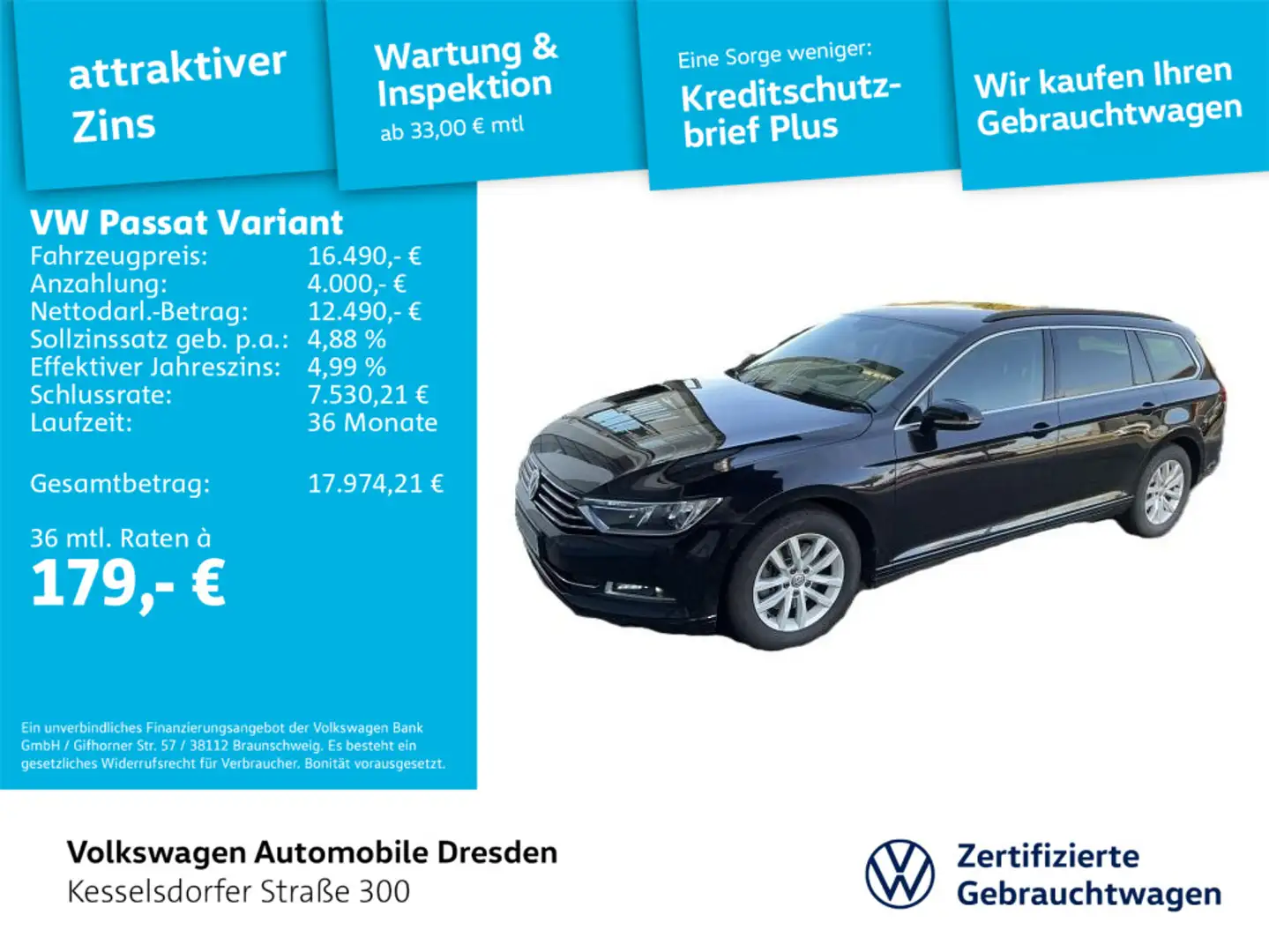 Volkswagen Passat Variant Comfortline Schwarz - 1