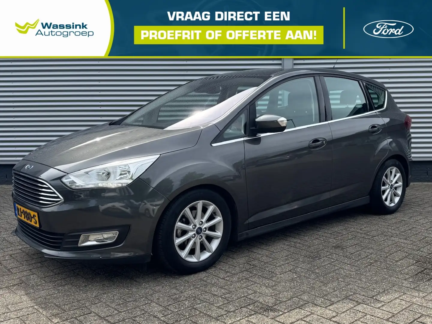 Ford C-Max 1.0 EcoBoost 125pk Titanium | Panoramadak | Naviga Grau - 1