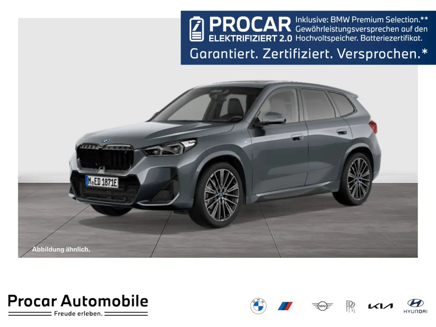 BMW iX1 xDrive30 M Sport HUD PANO ACC AHK RFK NAVI Grau - 1
