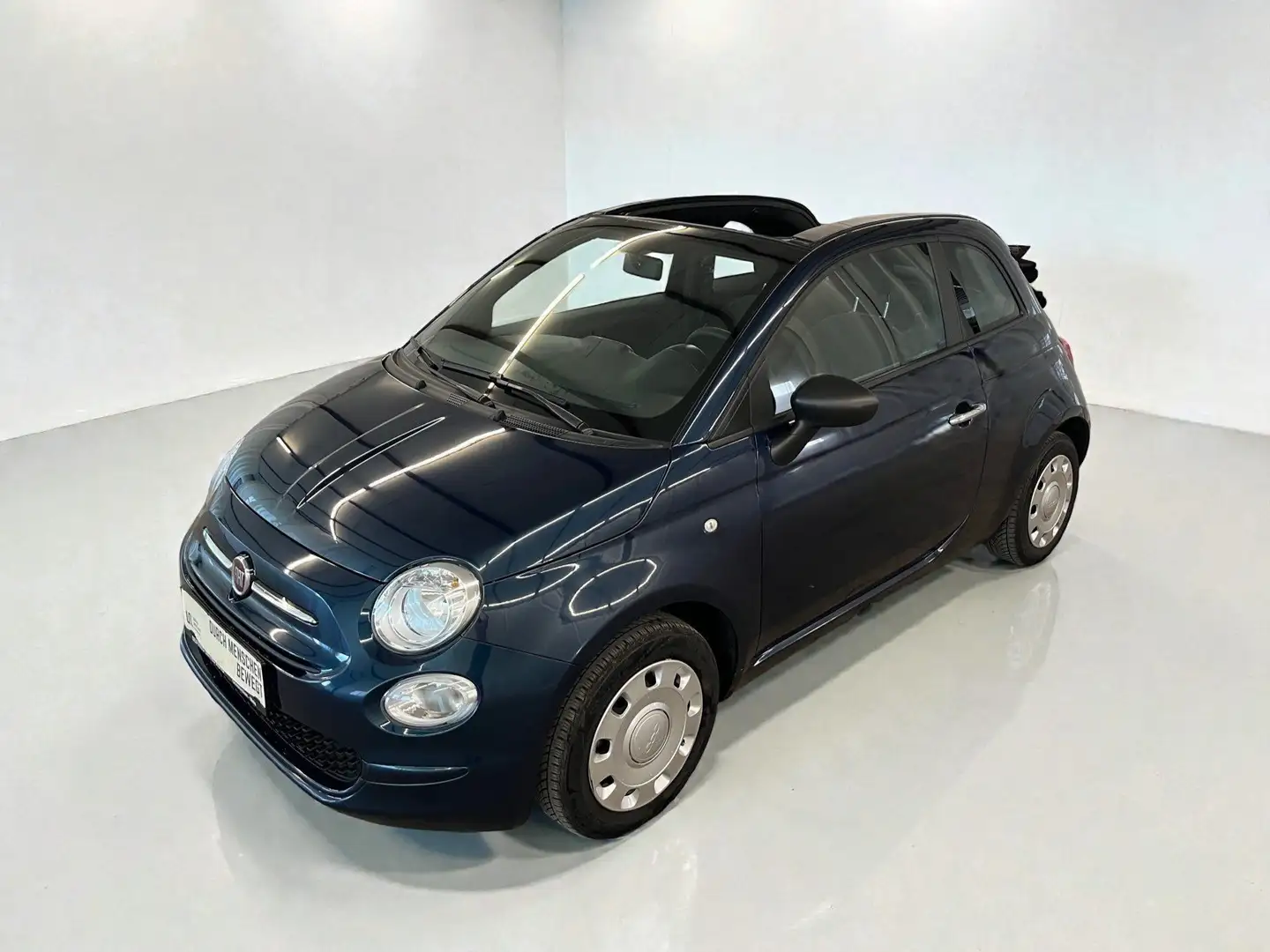 Fiat 500 Cabrio  *elektr. Faltdach*Klima*gepflegter Zustand Blau - 2