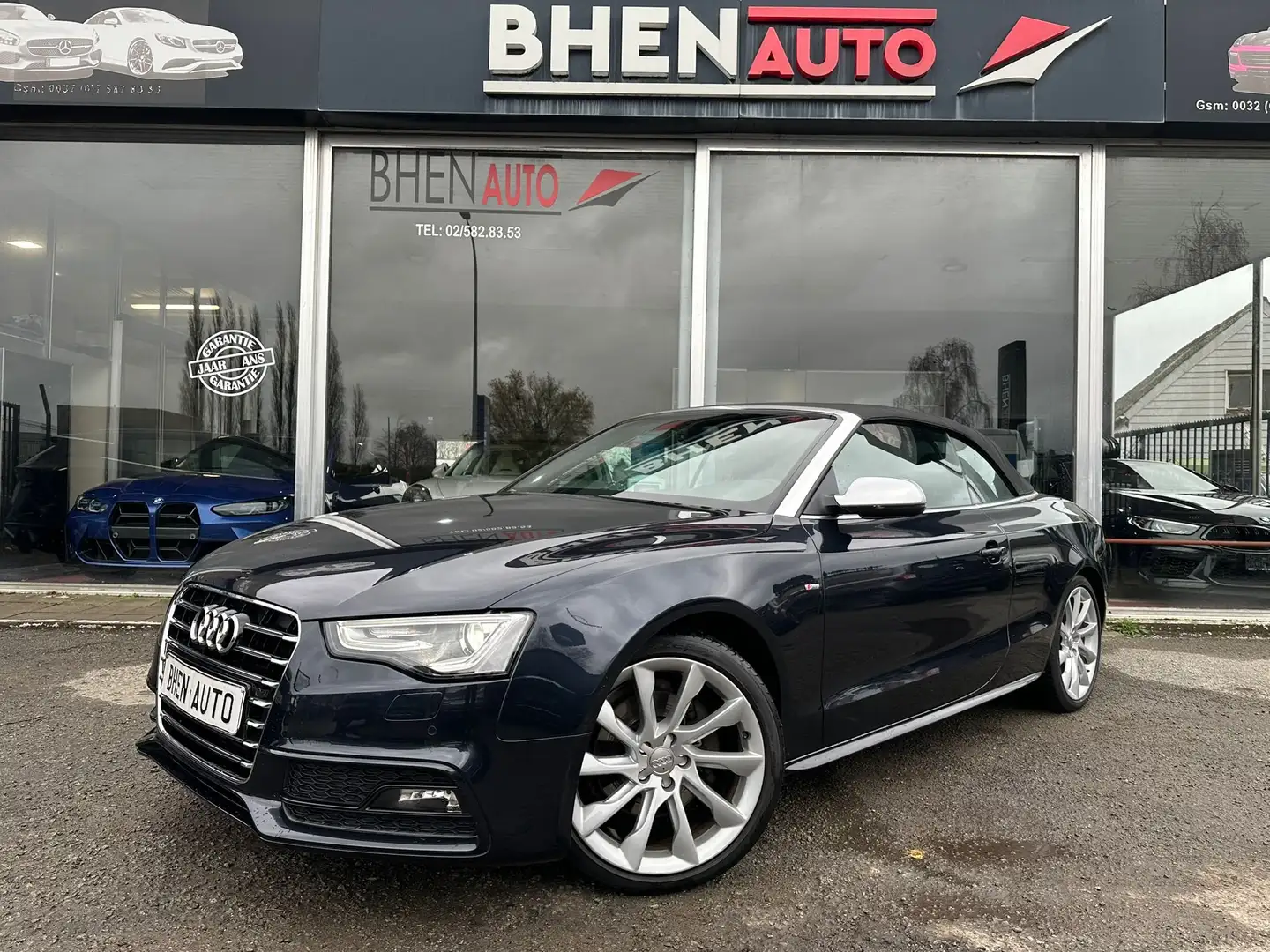 Audi A5 Cabriolet 2.0 TFSI/CUIR/S-line/RADAR/GARANTIE Blau - 2