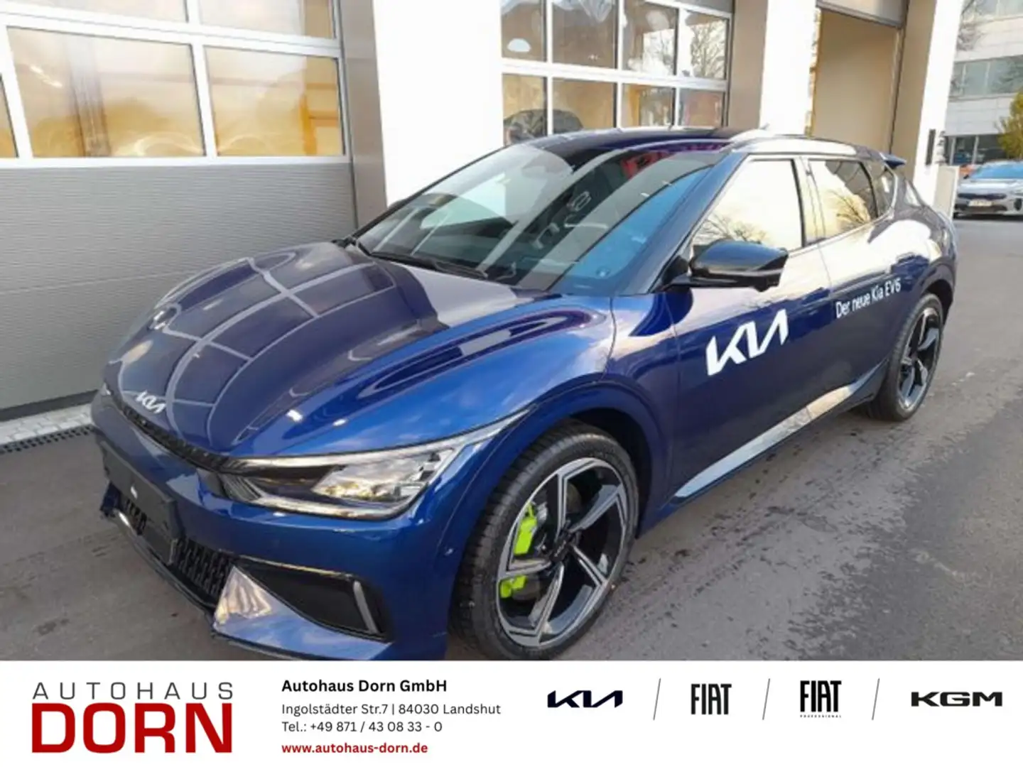 Kia EV6 GT 2023 77.4kWh Allrad Schalen-Sitze Kamera Blau - 1