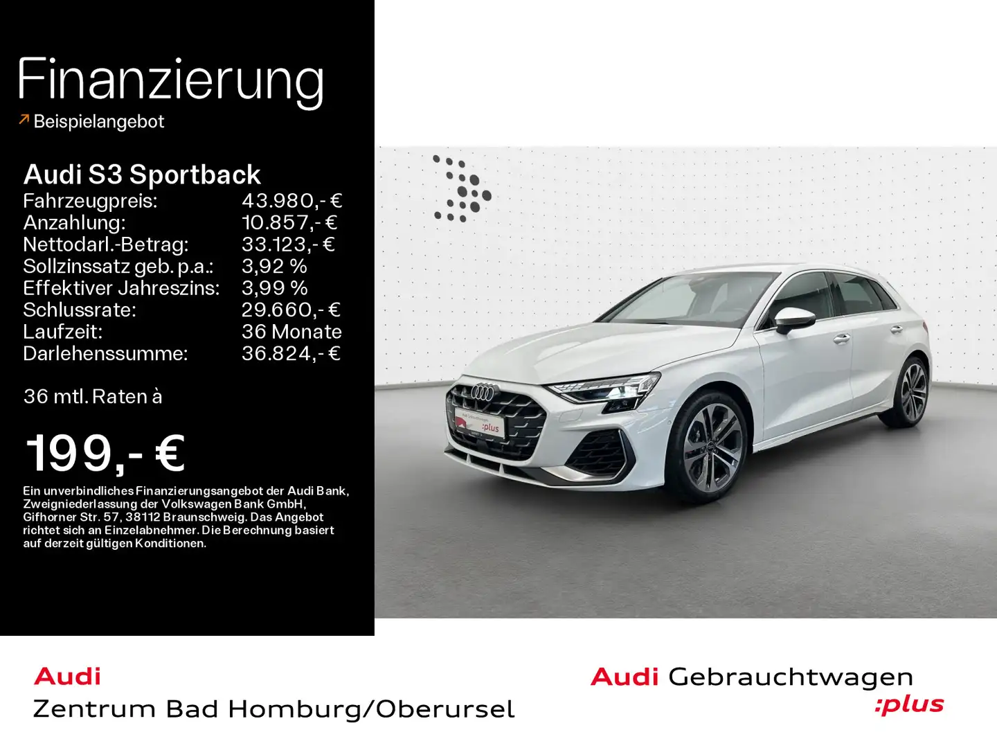 Audi S3 TFSI quattro*Navi*LED*Alu*PDC*Virtu Weiß - 1
