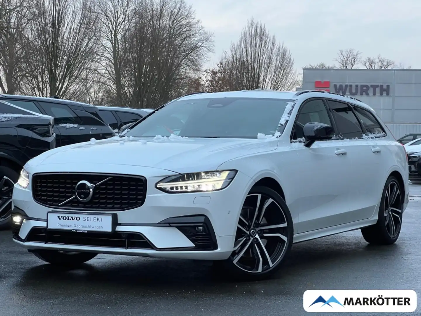 Volvo V90 Kombi Ultimate Dark AWD BLIS/ACC/PANO/AHK/4xSHZ Weiß - 1