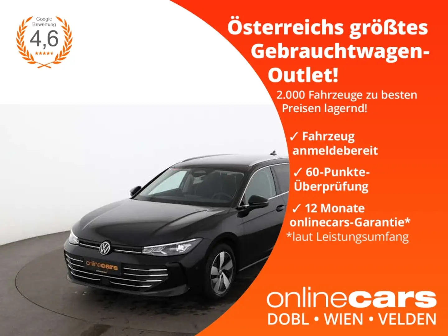 Volkswagen Passat Variant 2.0 TDI Business Aut LED AHK RADAR Schwarz - 1
