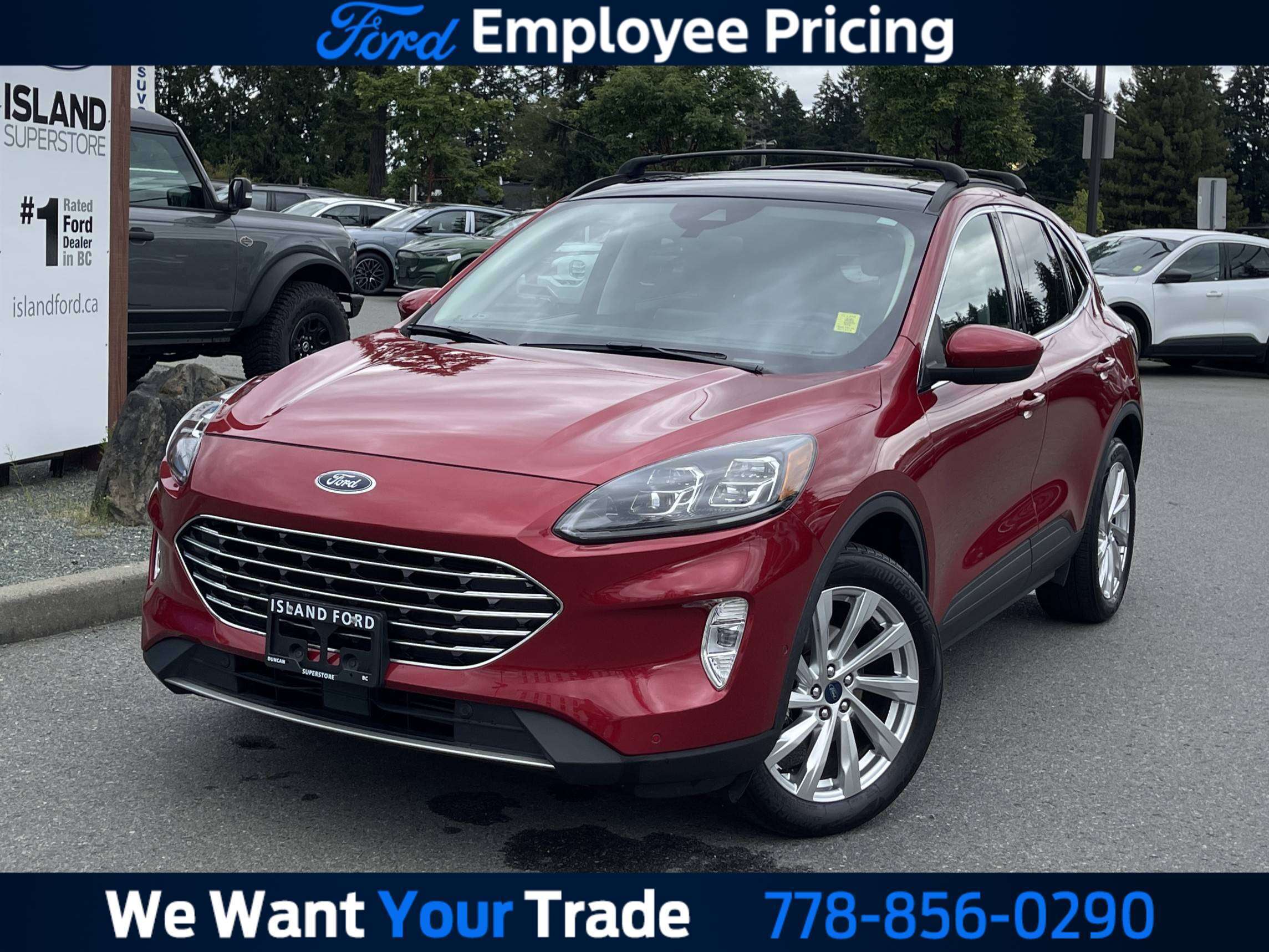 Red 2021 Ford Escape SUV / Crossover All-Wheel Drive Automatic