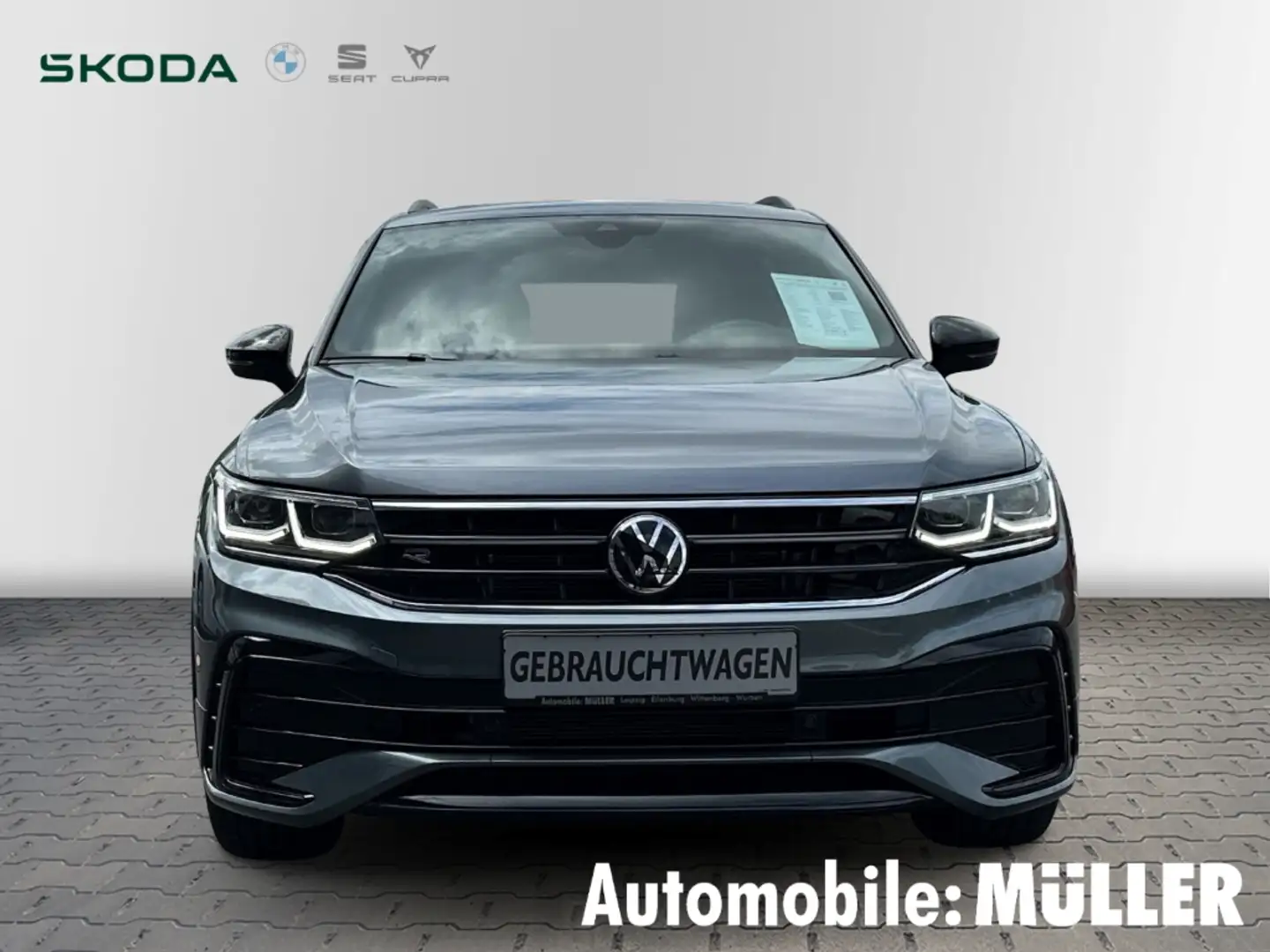 Volkswagen Tiguan Allspace 2.0 TDI R-Line 4Motion DSG 200PS 1.Hand AHK Navi P Grau - 2