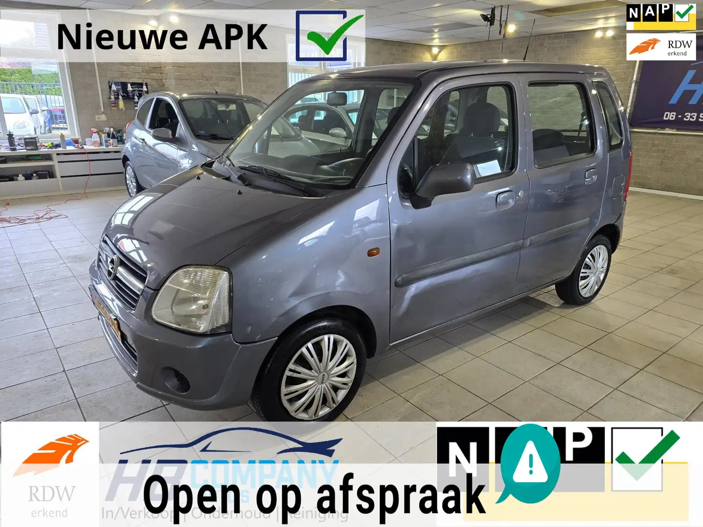 Opel Agila 1.2-16V Flexx cool | Airco | Nieuwe APK | NAP Gris - 1