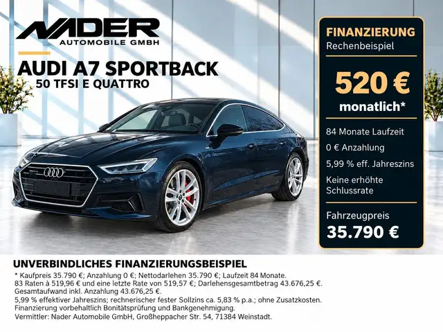 Audi A7 Sportback 50 TFSI e quattro | Pano | LED