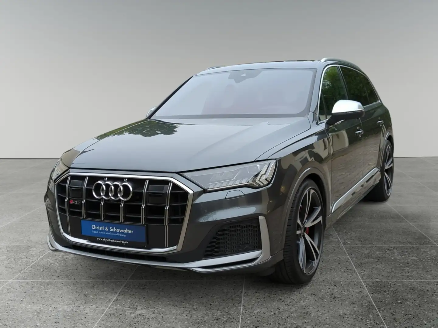 Audi SQ7 TFSI 4.0 LASER LUFTFED AHK PANO ACC LEDER Grau - 2