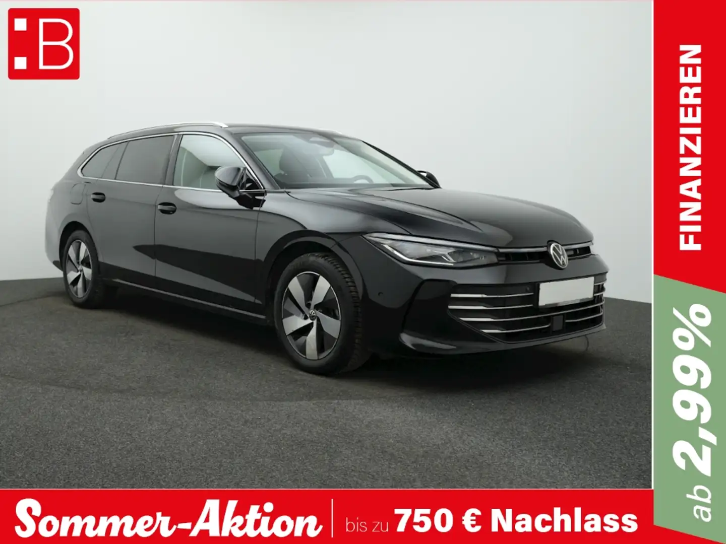 Volkswagen Passat Variant 1.5 eTSI DSG Business IQ.LIGHT AHK AREA-VIEW HUD P Schwarz - 1