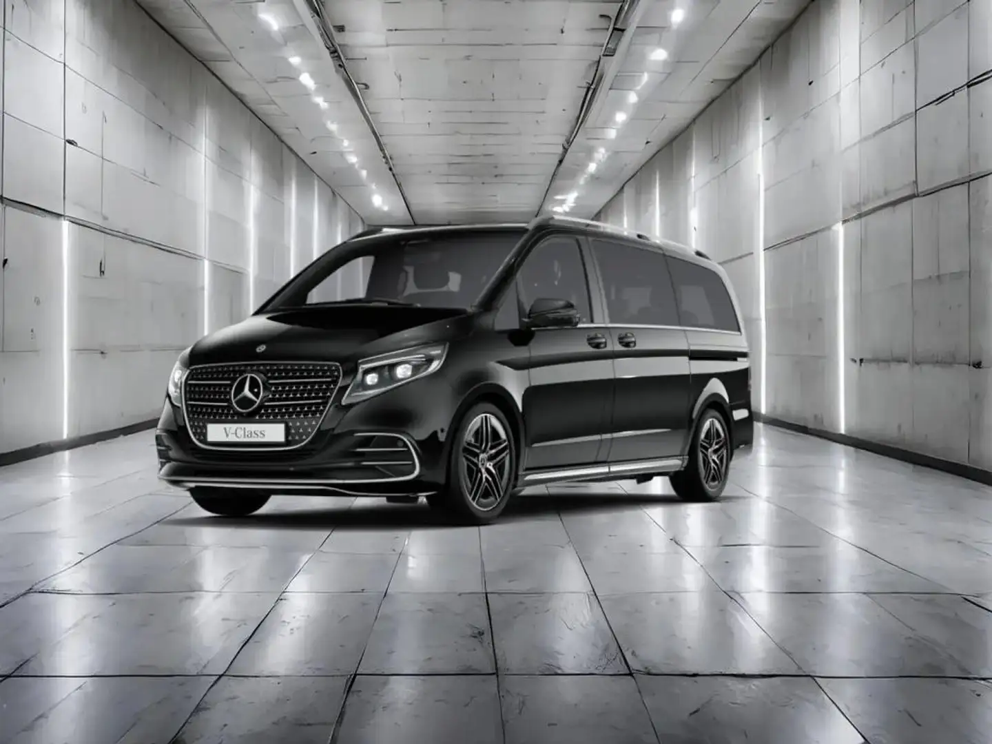 Mercedes-Benz V 300 EXCLUSIVE 4M+AMG+DISTRO+STHZ+BURMES+360°KA Noir - 1