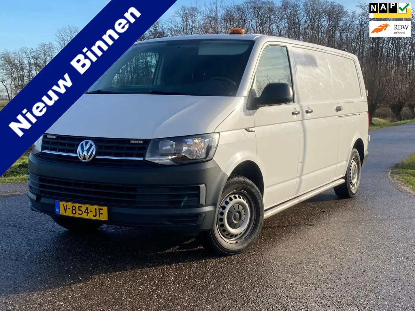 Volkswagen Transporter 2.0 TDI L2H1 DC NAVI AIRCO 2XSCHUIF-DEUR CRUISE-CO Weiß - 1