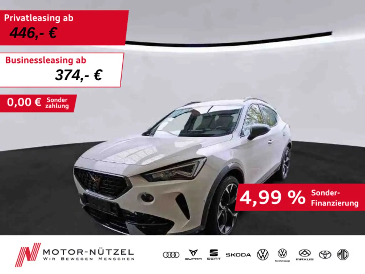 CUPRA Formentor 2.0 TSI DSG VZ LED+NAV+ACC+DCC+SHZ+RFK Weiß - 1